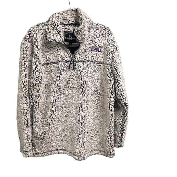 Boxercraft LSU Sherpa Fleece Pullover Womens Large 1/4 Zip Soft Cozy Louisiana - Picture 1 of 4